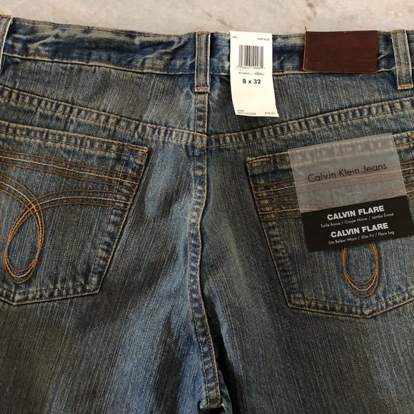 NWT 100% Cotton Calvin Klein Flare Jeans - Picture 6 of 9